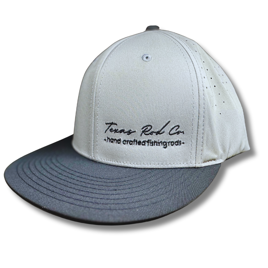 Texas Rod Co - Performance Hat - Grey and Black Flatbill